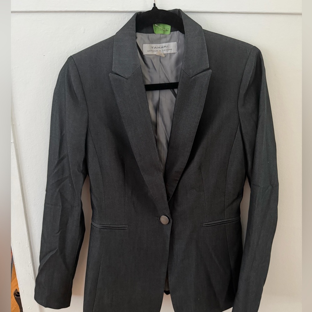 Tahari Women's Gray Blazer